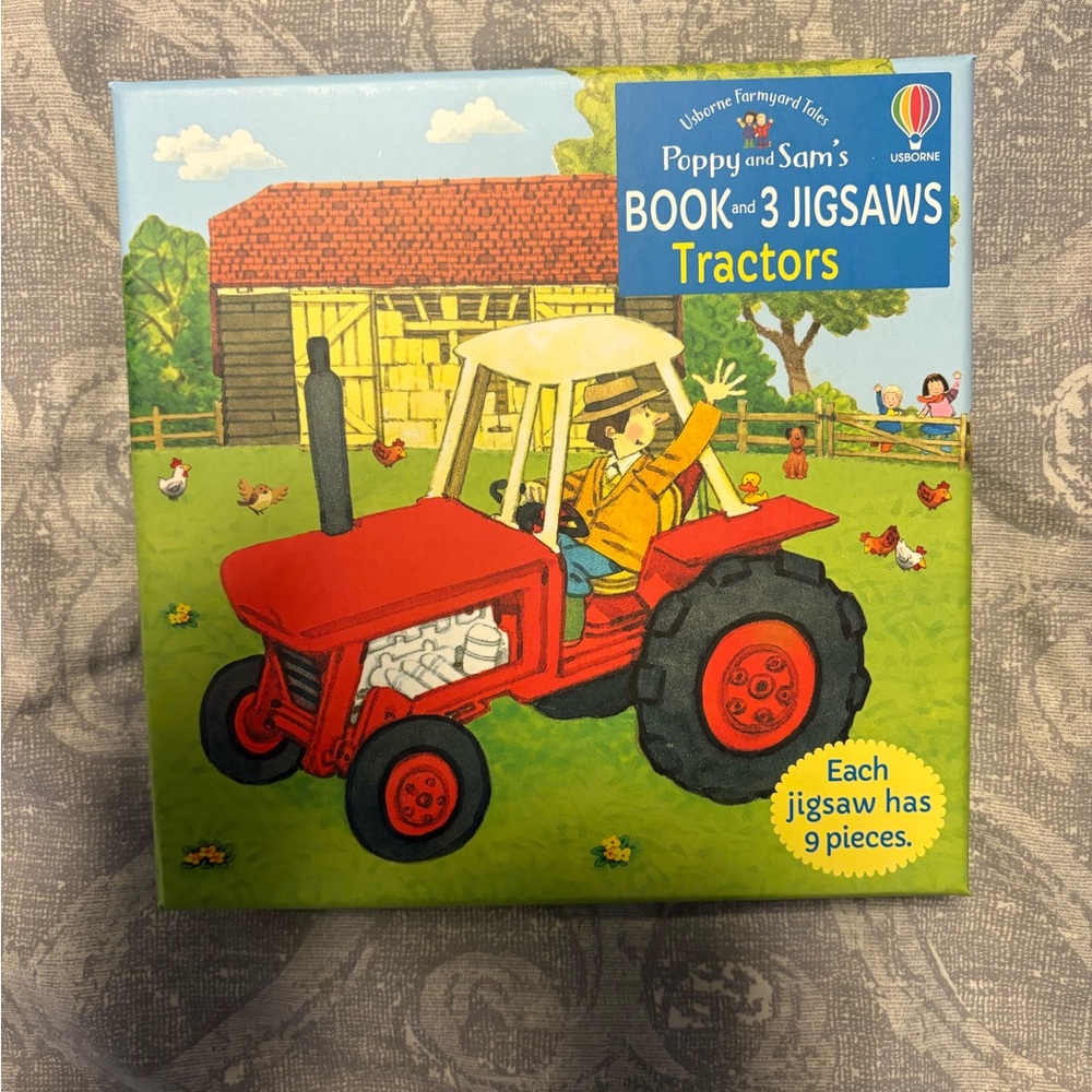 Poppy and Sam's Tractor Jigsaw Book and Puzzle Set